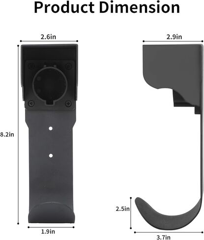 M PLUS——with Charging case ——EV Charger Holder SAE J1772 EV Charger Holster Wall-Mount EV Charging Cable Holder EV Connector Nozzle Holster Dock for SAE J1772 Heavy-Duty Steel Hook in Saudi Arabia