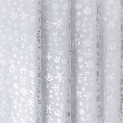 MR FIVE 60 ورقة بيضاء مع مجموعة مناديل ورق ندفة الثلج الفضية، 35.56 سم × 50.8 سم، ورق مناديل عيد الميلاد ندفة الثلج لأكياس الهدايا، ورق مناديل ندفة الثلج الفضية لحفلة عيد الميلاد in Kuwait