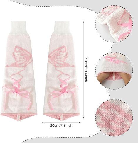Leg Warmers Kawaii Socks Flared Leg Warmers for Girls Butterfly Harajuku Japanese Boot Socks in Saudi Arabia
