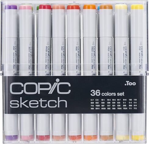 COPIC Manga Illustration Copc Sketch Pieces, 24 Colors, no in Saudi Arabia