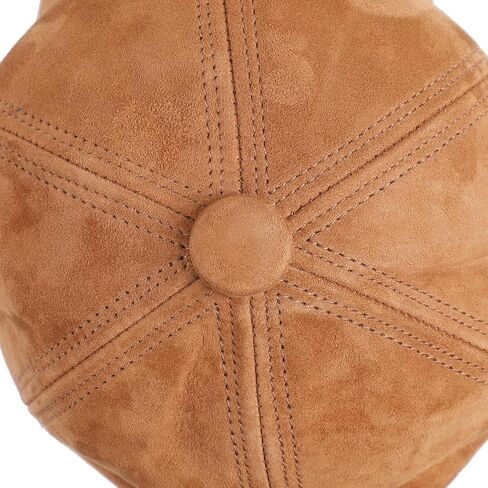 Unisex Genuine Suede Leather Baseball Caps for Mens Womens-Adjustable Back Strap in Saudi Arabia