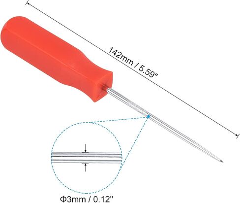PATIKIL O-Ring Straight Picks 142mm, 2 Pcs Oil Seal Gasket Precision Screwdriver Puller Remover Removal Tool, Red in Saudi Arabia