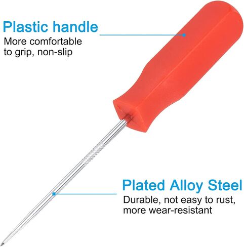 PATIKIL O-Ring Straight Picks 142mm, 2 Pcs Oil Seal Gasket Precision Screwdriver Puller Remover Removal Tool, Red in Saudi Arabia