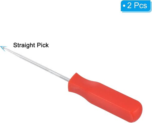 PATIKIL O-Ring Straight Picks 142mm, 2 Pcs Oil Seal Gasket Precision Screwdriver Puller Remover Removal Tool, Red in Saudi Arabia