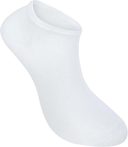 Bulusorganic Ankle Socks, 6 Pair of 100% Organic Cotton Socks, Compression for a Secure Fit, Reinforced Toe and Heel in Saudi Arabia