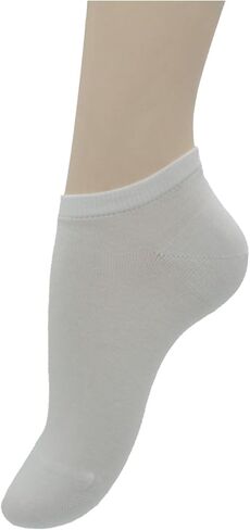 Bulusorganic Ankle Socks, 6 Pair of 100% Organic Cotton Socks, Compression for a Secure Fit, Reinforced Toe and Heel in Saudi Arabia