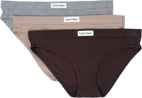 Calvin Klein Women’s Cotton Logo Tag Bikini 3 Pack (US, Alpha, Large, Regular, Regular, 270) in Saudi Arabia