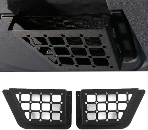 Rear Door Storage Pockets Compatible with 2021 2022 2023 Ford Bronco 4-Door models,Door Side Organizer Box Steel Molle Panel 2PCS (Rear door) in Saudi Arabia