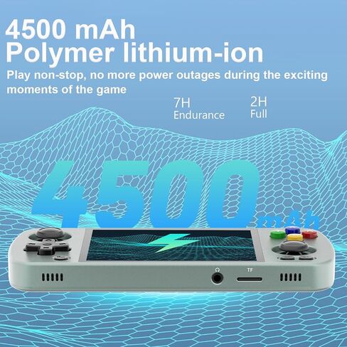وحدة تحكم ألعاب محمولة RG405M وحدة تحكم ألعاب محمولة RG405M Retro - سبائك الألومنيوم CNC - نظام Android 12 - شاشة لمس IPS 4.0 بوصة مع بطاقة TF 128G 3172 لعبة، 5G WiFi وبلوتوث 5.0 (رمادي) in Saudi Arabia