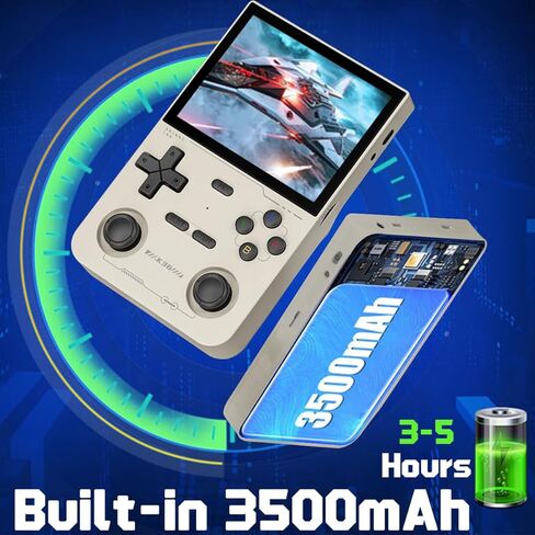 K36 Handheld Game Console 3.5-in 640*480 IPS OCA Screen 3500mAh RK3326 Opensource System Black Transparent in Kuwait