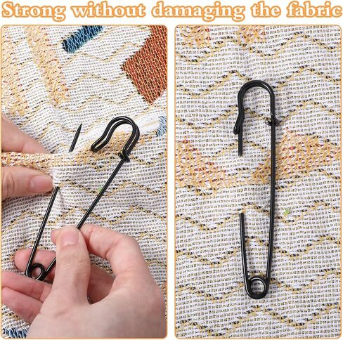 Sibba 20Pcs Large Safety Pins, 2 inches Safety Pins Heavy Duty, Blanket Safety Pins, Safety Pins for Clothes, Pins Fasteners for Leather, Crafts, Canvas, Shawls, Kilts in Saudi Arabia