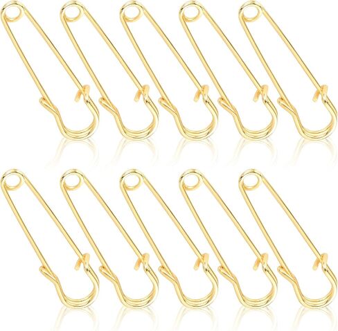 Sibba 20Pcs Large Safety Pins, 2 inches Safety Pins Heavy Duty, Blanket Safety Pins, Safety Pins for Clothes, Pins Fasteners for Leather, Crafts, Canvas, Shawls, Kilts in Saudi Arabia