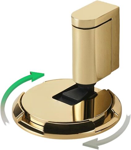 KERUI Height Adjustable Mechanical Door Stop for Door Gaps from 0.4 to 0.8 Inches. Mechanical Floor Mounted Door Stopper，Keep Door Open for Home, Apartment (1, Gold) in Saudi Arabia