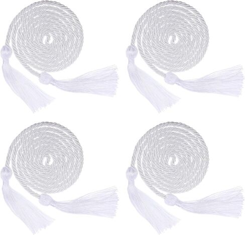uxcell 4Pcs Graduation Honor Cord 67" with Tassel Polyester Braided Honor Cord Graduation Ropes for Graduation Party Ceremonies Graduates (Pink) in Saudi Arabia