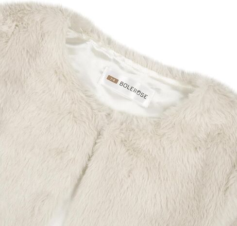 BOLEROSE Girls Cozy Faux Fur Childrens Kids Bolero Shrug Jacket Coat in Saudi Arabia