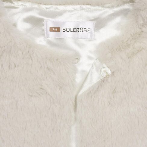 BOLEROSE Girls Cozy Faux Fur Childrens Kids Bolero Shrug Jacket Coat in Saudi Arabia