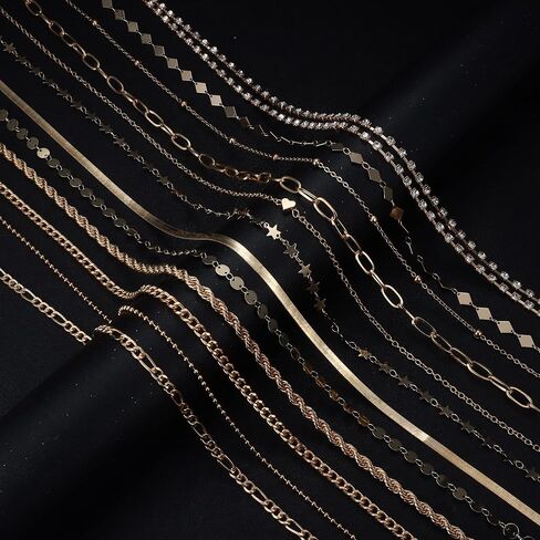 HAIAISO 12Pcs Waist Chain for Women Beach Bikini Belly Chain Rhinestone Beads Waist Chain Sexy Gold Body Chains Jewelry for Summer in Saudi Arabia