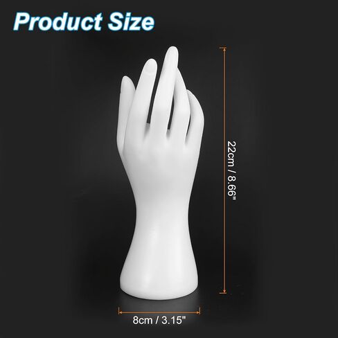 PATIKIL Hand Ring Holder, Hand Jewelry Holder Ring Display Stand Jewelry Display Bracelet Display Heavy Sturdy Base for Room Decorative, Black in Saudi Arabia