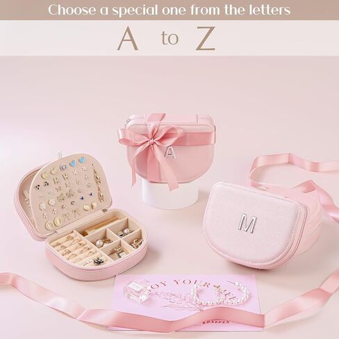 ProCase Jewelry Stand Bundle with Personalized Jewelry Box with Initial in Saudi Arabia
