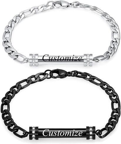 Hearbeingt Cylinder Cremation Jewelry Urn Bracelet for Ashes for Women Men Classic Crystal Cremation Memorial Bracelet Stainless Steel Keepsake Jewelry Urn Bangle Ashes Holder in Saudi Arabia