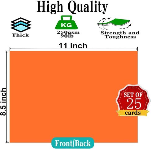 Light Purple Cardstock, 25 Sheets 8.5 x 11 Paper, MEIOPUOYEAM 250gsm/92lb Card Stock Printer Paper for Halloween, Christmas, Invitations, Crafts, DIY Cards, Stationary Printing, Scrapbooking Supplies in Saudi Arabia