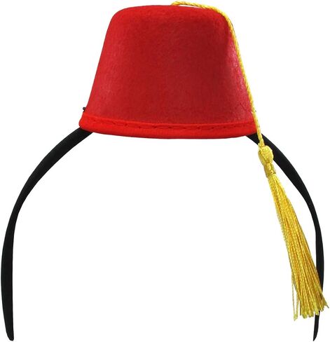 مجموعة أزياء نيكي بيجز نوفلتيز لعصابة رأس قبعة فاس الحمراء ومصباح سحري، متعددة، مقاس واحد in Kuwait