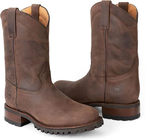 Men's Track Sole Leather Roper Boot Style 1000 in Kuwait