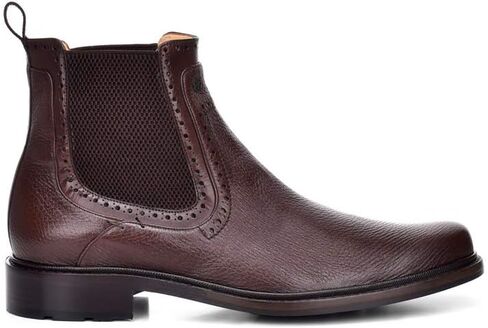 FRANCO CUADRA Men's Boot in Genuine Deer Leather Black in Saudi Arabia