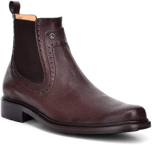 FRANCO CUADRA Men's Boot in Genuine Deer Leather Black in Saudi Arabia