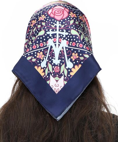 Bozidol حجاب كاثوليكي وشاح الرأس - حجاب كنيسة باندانا الكاثوليكية الوردية والصليب حجاب رأس مانتيلا قداس للكنيسة in Kuwait