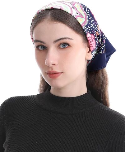 Bozidol حجاب كاثوليكي وشاح الرأس - حجاب كنيسة باندانا الكاثوليكية الوردية والصليب حجاب رأس مانتيلا قداس للكنيسة in Kuwait