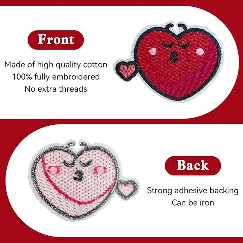 80PCS Random Assorted Styles Embroidered Patches, Bright Colors, Sew/Iron on Applique Patches for Dresses, Backpacks, Hats, Jeans in Saudi Arabia