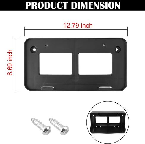 License Plate Frame Compatible with Tacoma Pickup Truck 2WD 4WD 2016 2017 2018 2019 2020 2021 2022 2023 Front Bumper License Plate Bracket Holder Replace 7510104011 TO1068134 in Saudi Arabia