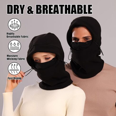 Mens Balaclava Ski Mask Winter Face Mask Full Face Cover Breathable Head Mask Cold Weather Balaclava for Women in Saudi Arabia