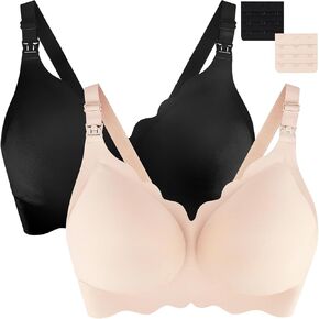 UHdod Nursing Bras for Breastfeeding, Maternity Bra for Pregnancy, Breastfeeding Bras for Women, Comfort Pregnancy Sleep Bra