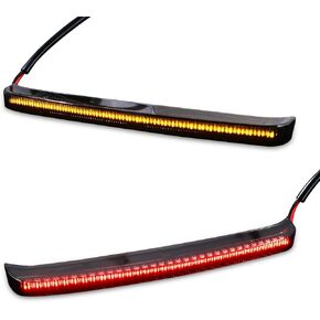 Motorcycle Saddlebag Tail Light LED Running Brake Sequential Turn Signal Lamp Fit for Harley Touring Street Gilde Road Gilde Road King Electra Glide Ultra Limited 2014-2023 Smoke Lens