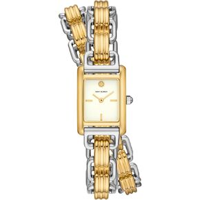 Tory Burch Women's Eleanor Mini Double Wrap Stainless Steel Bracelet Watch