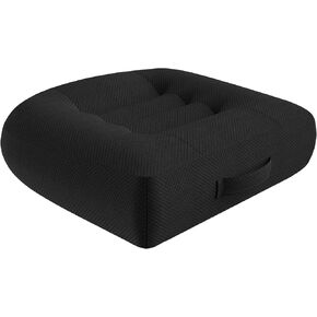 WSGJHB Office Chair Cushion Pillow Adult Car Booster Seat Cushions for Short People Effectively Increase Field of View Lower Back Fatigue Relief, Seat Cushions for Cars, Office, Home (Black C)