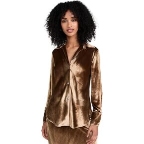 Vince Women's Bias Long Sleeve Shirt