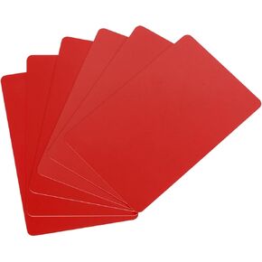 MECCANIXITY 30pcs Blank PVC Cards Color, CR80 30 Mil Plastic Cards Blank ID Card Waterproof for ID Badge, Credit Cards, Identification Badges, Printer, Pink