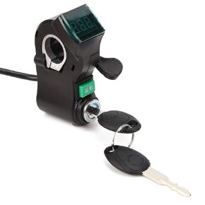 Keenso Motorcycle Handlebar Switch, Screen Thumb Lock and Cruising Electric Scooters Throttle Grip Accessories Black Electric Modification Accessories