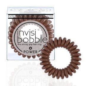 invisibobble Power Traceless Spiral Hair Ties - 5 Pack - Crystal Clear - Strong Elastic Grip Coil Hair Accessories for Active Women - No Kink, Non Soaking - Gentle for Girls Teens and Thick Hair