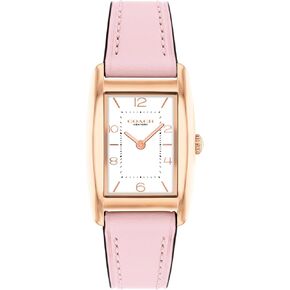 Coach Reese Women's Watch - 2H Quartz Tank Watch with Genuine Leather Strap - Water Resistant 3 ATM/30 Meters - Premium Fashion Timepiece for Everyday Style - 24mm