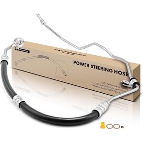 A-Premium Power Steering Pressure Hose Line Assembly Compatible with Hyundai Santa Fe 2007 2008 2009 V6 2.7L Pump To Rack
