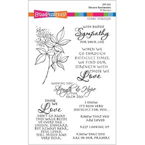 Spellbinders Sincere Sentiments Clear Stamp Set