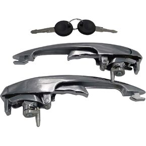 Door Handle Kit Pair Chrome 113898205M for VW Beetle 1968-1977 for VW Super Beetle 1971-1979