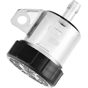X AUTOHAUX Universal Straight Motorcycle Master Cylinder Fluid Oil Reservoir Rear Brake Clutch Tank Oil Cup for Scooter ATV for Honda for Yamaha for Kawasaki Black