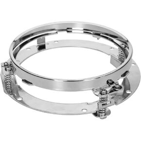 LX-LIGHT 7 Inch Round Chrome Headlight Mounting Bracket for Motorcycles Headlight