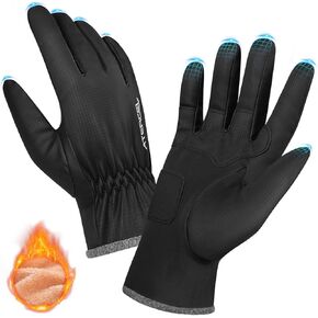 ATERCEL Gloves for Cold Weather Men Women Warm Winter Gloves Touchscreen Function, Windproof Gloves for Running, Driving