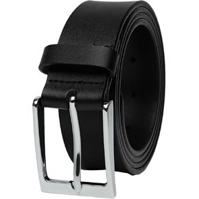 Genuine Leather Belt for Men, Cowhide Belt for Office and Daily Casual, 3.8’.